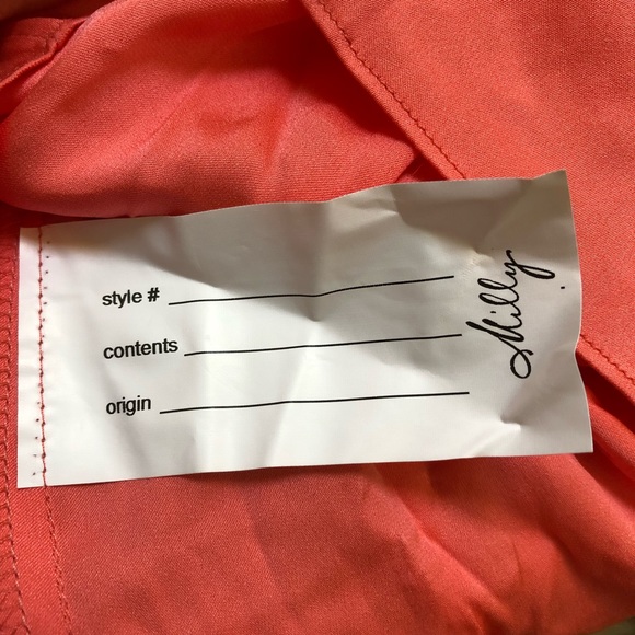 Milly Coral Cocktail Dress Full Sequined Net Sz S - Picture 6 of 8